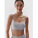 Biustonosz sportowy damski USBAF143 4F - chłodny jasny szary