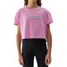Koszulka, crop top dziewczęcy 4FJWSS24TTSHF1151 4F - jasny róż