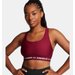 Biustonosz sportowy damski Crossback Mid Bra Under Armour - Cardinal/White