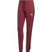 Spodnie damskie Essentials 3-Stripes French Terry Cuffed Adidas - czerwony