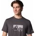 Koszulka męska Kwick Hike Graphic SS Tee Columbia - Black Heather/Peak Direction