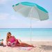 Parasol plażowy łamany Ombra 200cm Luverno - turkusowy