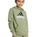 Bluza juniorska Essentials Two-Colored Big Logo Cotton Hoodie Adidas - oliwkowy