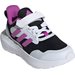 Sneakersy FortaRun 3.0 EL Jr Adidas - Core Black/Purple Burst/Cloud White