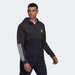 Bluza męska Essentials Colorblock Fleece Full-Zip Adidas - czarny/granat