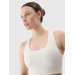 Biustonosz sportowy damski USBAF152 4F - złamana biel
