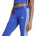 Legginsy damskie Loungewear Essentials 3-Stripes Adidas - niebieskie