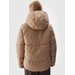 Kurtka puchowa damska TDJAF473 4F - beż