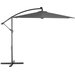 Parasol ogrodowy Modern LED 350cm Luverno - szary