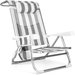 Krzesło plażowe z funkcją leżaka 2w1 Outtec - turkusowe