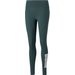 Legginsy damskie Power Logo Puma - dark green