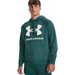 Bluza męska Rival Fleece Big Logo Hoodie Under Armour - Coastal Teal / Onyx White