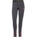 Legginsy damskie Loungewear Essentials 3-Stripes Adidas - szare