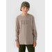 Longsleeve chłopięcy TLONM294 4F - ciepły jasny szary