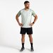 Koszulka męska Discernible III Tee Dare2B - AquGrey/HdgGreen