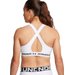 Biustonosz sportowy damski Crossback Mid Bra Under Armour - biały