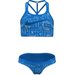 Strój kąpielowy dziewczęcy T-Crossback Midkini Set Nike Swim - niebieski