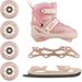 Rolki dziecięce regulowane 4w1 Xride - różowe