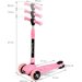 Hulajnoga trójkołowa świecące koła Jax Kidwell - różowa