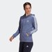 Bluza damska Essentials French Terry 3-Stripes Full Zip Hoodie Adidas - fioletowy