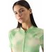 Koszulka rowerowa damska 4FSS24TFTSF489 4F - jasna zieleń allover