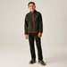 Polar juniorski Frankie Warm Fleece Regatta - dark khaki/rooibos tea
