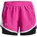 Spodenki damskie Fly By 2.0 2in1 Under Armour - Rebel Pink / White