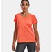 Koszulka damska Twist Tech V-Neck Under Armour - After Burn / White