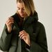 Płaszcz puchowy damski Eryn Regatta - dark khaki/black
