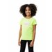 Koszulka dziewczęca 4FJWSS24TTSHF1152 4F - jasny żółty neon