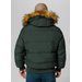 Kurtka męska Burnt Quilted Hooded Jacket Pitbull West Coast - Dark Olive