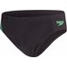 Slipy pływackie męskie Placement 7cm Brief Speedo - czarno-zielone