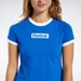 Koszulki damskie Training Essentials Linear 2szt Reebok - biała/niebieska