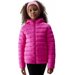 Kurtka puchowa dziewczęca 4FJAW23TDJAF266 4F - ciemny róż