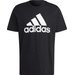 Koszulka męska Essentials Single Jersey Big Logo Adidas - czarny/niebieski
