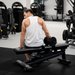Gryf krótki prosty 40cm Gymtek - 40cm czarny