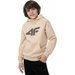 Bluza chłopięca 4FJSS23TSWSM220 4F - beżowa