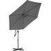 Parasol ogrodowy Modern LED 350cm Luverno - szary
