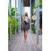 Saszetka, nerka Upcycled Sling Bag Ticket To The Moon - black