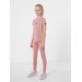 Legginsy dziewczęce HJZ22 JSPDF002 4F - różowe