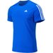 Koszulka męska AeroReady 3 Stripes Adidas - niebieska