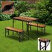 Zestaw turystyczny stół + 2 ławki Outtec