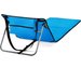 Mata, leżak plażowy z oparciem, składany Outtec - niebieska