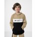 Bluza chłopięca HJZ22 JBLM003 4F - jasny brąz