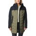 Płaszcz puchowy damski Mountain Croo III Mid Down Columbia - stone green, black