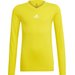 Longsleeve juniorski Team Base Tee Adidas - żółty