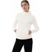 Bluza polarowa damska 4FAW23TFLEF148 4F - kremowy
