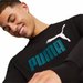 Bluza męska ESS+ 2 Col Big Logo Crew FL Puma - czarna