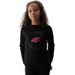 Bluza dziewczęca 4FJAW23TSWSF637 4F - głęboka czerń