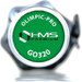 Gryf olimpijski z zaciskami Lock Jaw GO320 183cm HMS